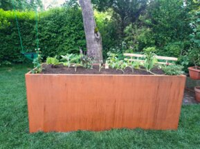 Hochbeet aus Cortenstahl